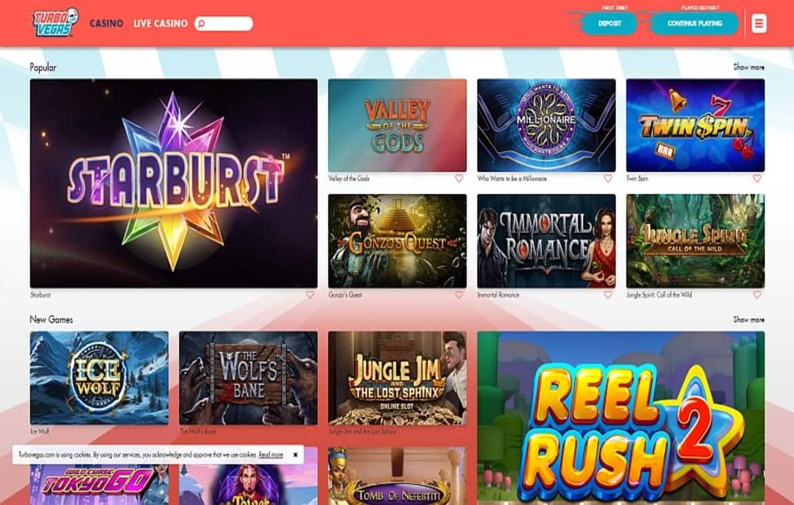 turbo vegas screen